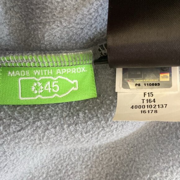 The North Face Denali Blue Gray Fleece Zip Nylon Jacket Women’s L - Picture 15 of 16